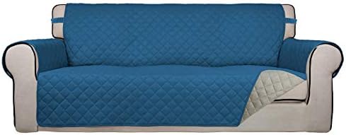 PureFit Reversible Quilted Sofa Cover, Water Resistant Slipcover Furniture by PureFit