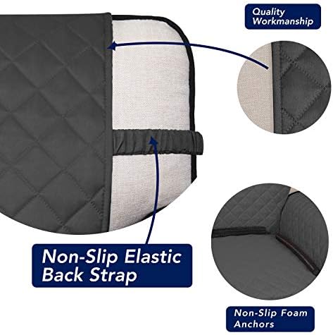 PureFit Reversible Quilted Sofa Cover, Water Resistant Slipcover Furniture - Image 3