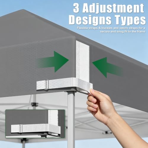 10x10ft Replacement Canopy Top, Waterproof & UV Protection Canopy Tent Top Cover - Image 5