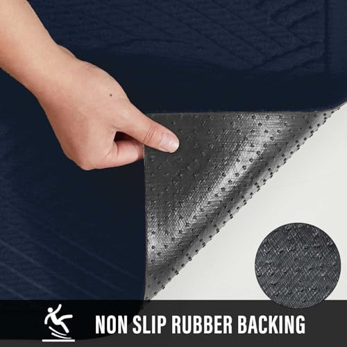HIYARD Sturdy Front Door Mat, Absorbent Muddy Dirt Resist Welcome Door Mats - Image 3