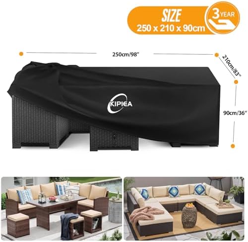 Kipiea Outdoor Furniture Covers Waterproof, 420D Heavy-Duty Patio Furniture Set - Image 2