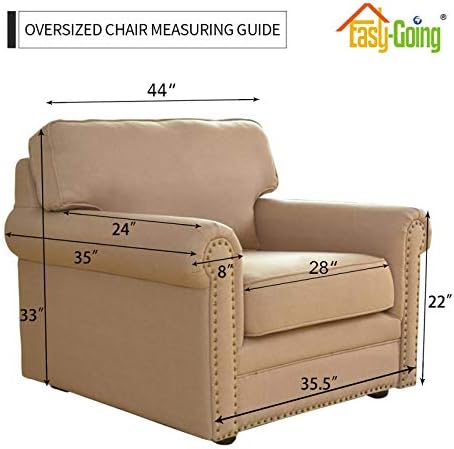Easy-Going Stretch Oversized Chair Slipcover - Image 5