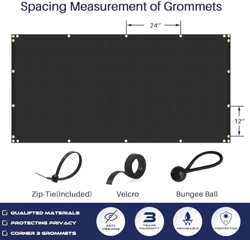Windscreen4less 4' x 169' Privacy Fence Screen Heavy Duty Windscreen Fencing - Image 7