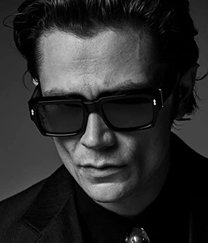 EYLRIM Square Frame Sunglasses for Women Men Trendy Chunky Rectangle Sun - Image 4