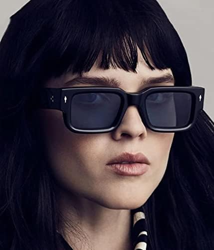 EYLRIM Square Frame Sunglasses for Women Men Trendy Chunky Rectangle Sun - Image 3