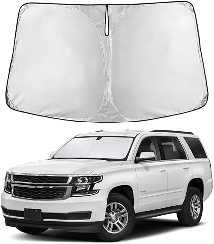 EcoNour Windshield Sunshade for Chevrolet Tahoe/GMC Yukon 2015-2019 by EcoNour