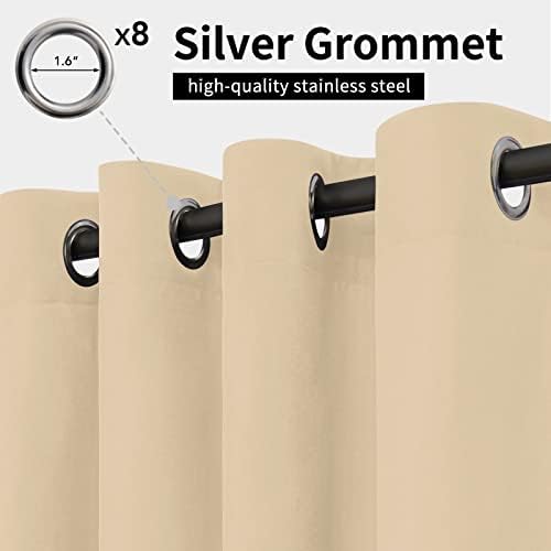 Easy-Going Outdoor Curtains for Patio 1 Panel, 54x108 inch - Image 2