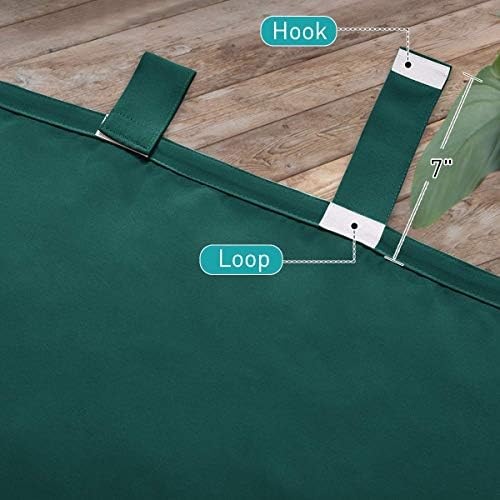 NICETOWN Outdoor Patio Curtain Room Divider Waterproof, Detachable - Image 5