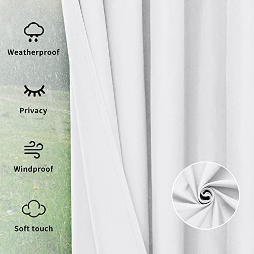 Easy-Going Outdoor Curtains for Patio 1 Panel, 150x108 inch - Image 6