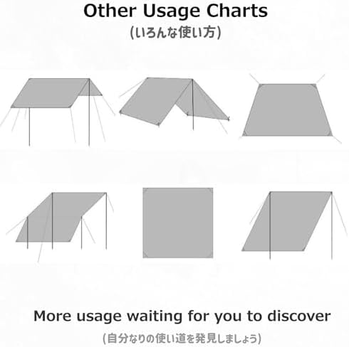 Azarxis Waterproof Camping Tent Tarp Hammock Rain Fly Footprint Ground Cloth - Image 6