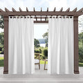 Exclusive Home Cabana Solid Indoor/Outdoor Light Filtering Hook-and-Loop Tab by TOWNCOUNTRYTERRA