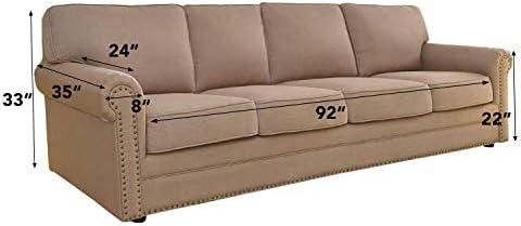 Easy-Going Stretch 4 Seater Oversized Sofa Couch Cover Dark Green - Image 5