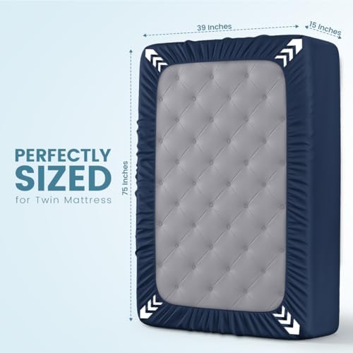 Waterproof Twin Size Mattress Protector fits upto 15" deep Mattresses - Image 4