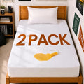Waterproof Twin XL Mattress Protector 2 Pack fits upto 15" deep Mattresses by UTOPIABEDDING