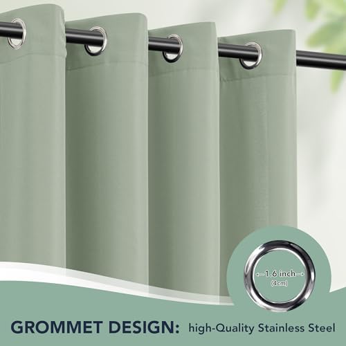 Outdoor Curtains for Patio Waterproof, 6 Drape Panels, Sun Shades - Image 6