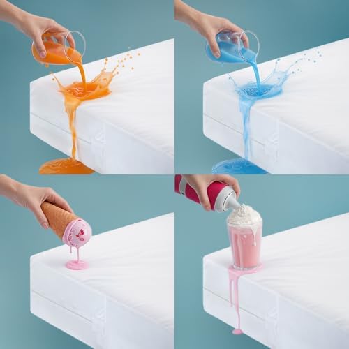 Utopia Bedding Mattress Protector Zippered Full Size Size, 100% Waterproof Bed - Image 2