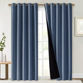 NICETOWN 100% Blackout Curtains 84 inches Long, Pair of Energy Smart & Noise by NICETOWN
