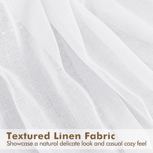 Semi Voile White Sheer Outdoor Curtains - Image 6