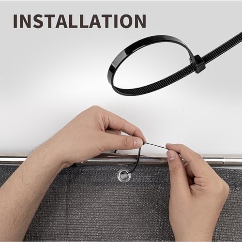 LOVE STORY Custom Size 2.6' x 1' Balcony Privacy Screen Cover, Dark Grey - Image 7