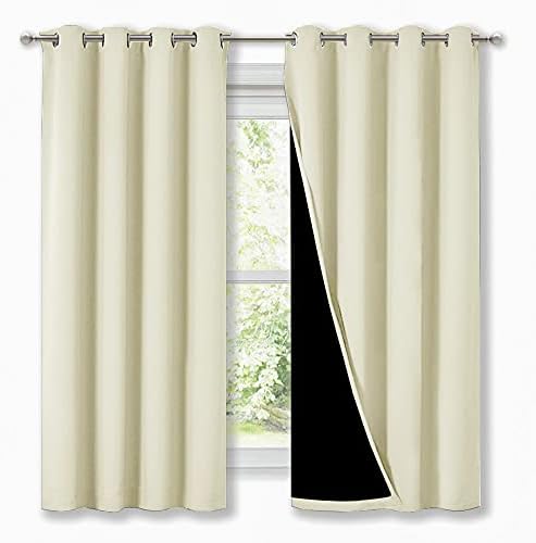 NICETOWN Beige Blackout Curtains by NICETOWN