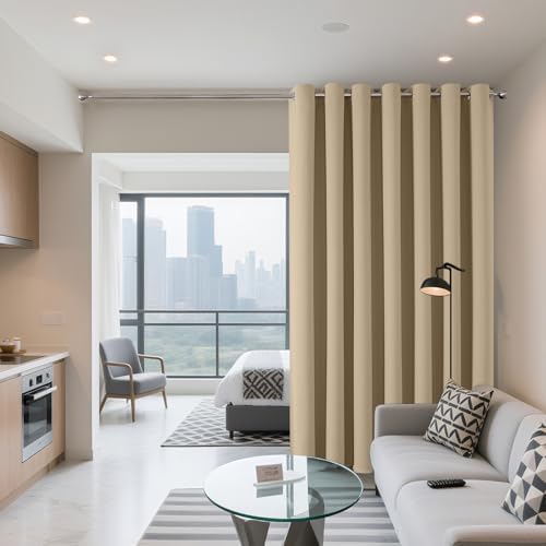 Joydeco Blackout Patio Sliding Door Curtains, Privacy Room Divider Curtains - Image 2