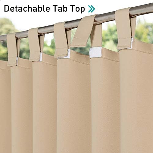 NICETOWN Patio Outdoor Curtain 95 inch Long Waterproof - Image 4