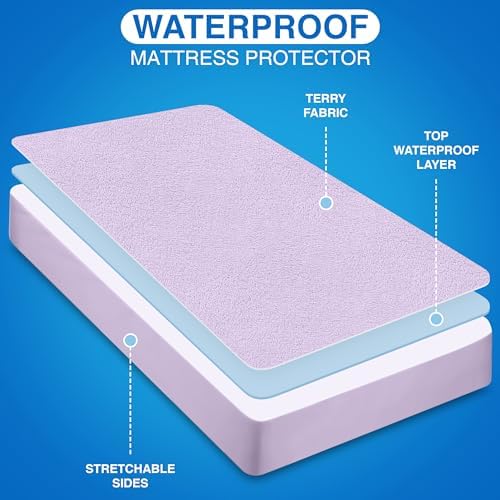 Utopia Bedding Waterproof Mattress Protector King Size, Premium Terry Mattress - Image 4