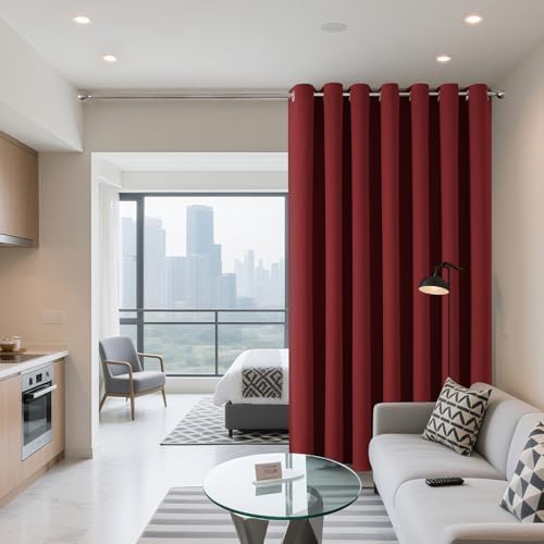 Joydeco Blackout Patio Sliding Door Curtains, Privacy Room Divider Curtains - Image 2