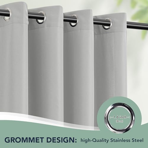 Outdoor Curtains for Patio Waterproof, 6 Drape Panels, Sun Shades - Image 6
