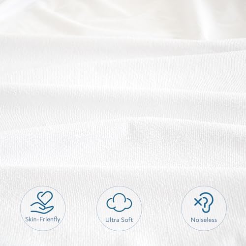 Crib Mattress Protector Waterproof, Absorbent Fitted Sheet - Image 4