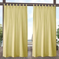Exclusive Home Cabana Solid Indoor/Outdoor Light Filtering Hook-and-Loop Tab by TOWNCOUNTRYEVERYDAY