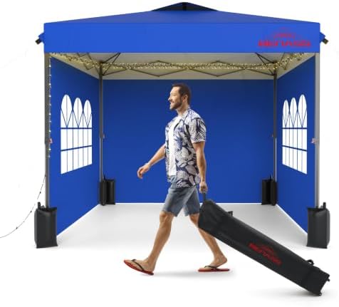 10x10 Pop Up Canopy Tent with 3 Sidewalls by BENASS