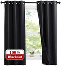 NICETOWN Black Blackout Curtains by NICETOWN