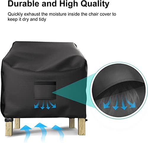 2 Pack Outdoor Patio Chair Covers Waterproof 36"Wx37"Dx36"H - Image 5