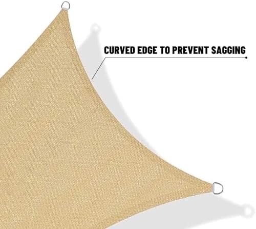 SUNNY GUARD Custom Size 10'x18' Sand Sun Shade Sail Rectangle UV Block Shade - Image 7