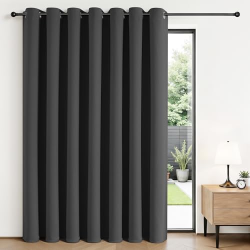 Joydeco Blackout Patio Sliding Door Curtains, Privacy Room Divider Curtains by JOYDECO