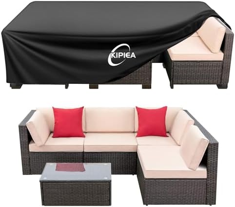 Kipiea Outdoor Furniture Covers Waterproof, 420D Heavy-Duty Patio Furniture Set by Kipiea
