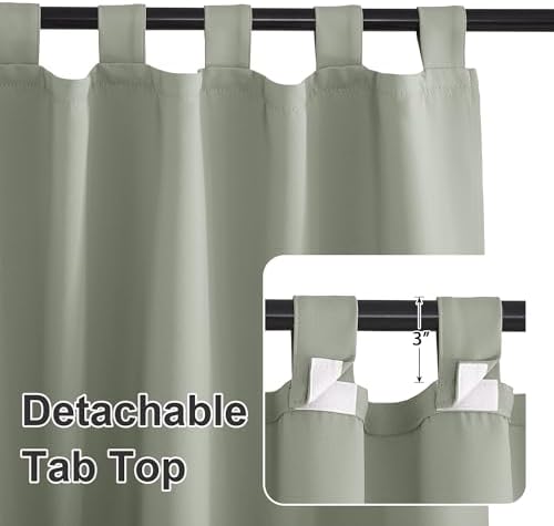 RYB HOME 2 Panels Outdoor Curtains - Image 5