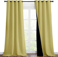 NICETOWN Paler Yellow Full Shade Curtain Panels, Pair of Thermal Insulated & by NICETOWN