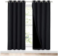 NICETOWN 100% Blackout Window Curtain Panels, Full Light Blocking Drapes by NICETOWN