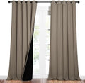 NICETOWN Taupe Full Shade Curtain Panels, Pair of Energy Smart & Noise Blocking by NICETOWN