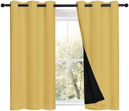 NICETOWN 100% Blackout Short Curtains by NICETOWN