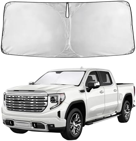 Windshields Sun Shade Fit for 2019-2026 Chevy Silverado/GMCSierra 1500-3500 by Autovir