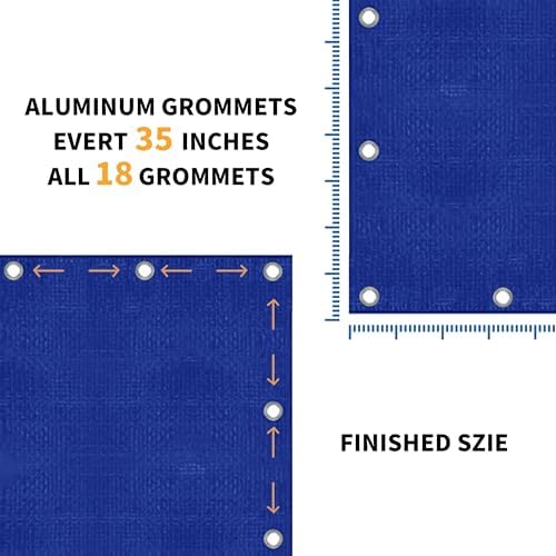 TARPAL 12x16 Feet Blue Tarp Waterproof 5mil Multipurpose Protective Cover - Image 6
