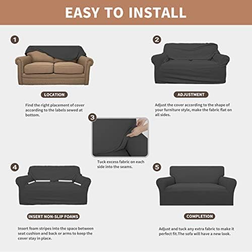 Easy-Going 100% Waterproof Couch Cover, 3 Cushion Couch Slipcover - Image 5