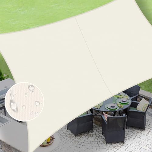 LOVE STORY Custom Size 7' x 9' Waterproof Sun Shade Sail by LOVESTORY