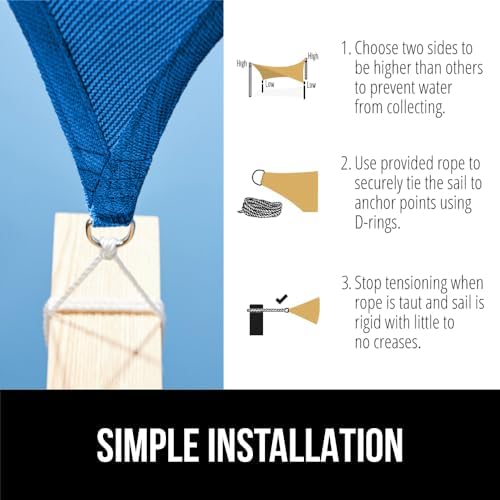 GORILLA GRIP Heavy Duty Sun Shade Sail - Image 6