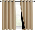 NICETOWN Bedroom Full Blackout Curtain Panels, Super Thick Insulated Grommet by NICETOWN