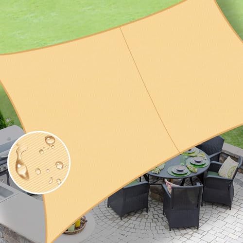 LOVE STORY Custom Size 5' x 7' Waterproof Sun Shade Sail by LOVESTORY
