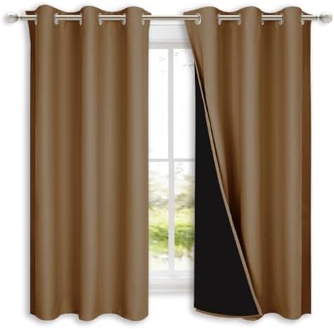 NICETOWN 100% Blackout Short Curtains by NICETOWN